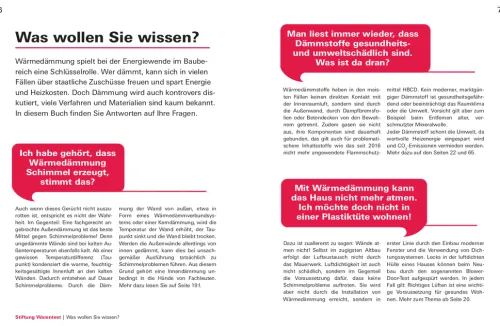 Stiftung Warentest Nachhaltigkeit-Richtig dämmen