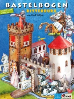 Atelier Color Bastelpapier & Origami-Ritterburg basteln Bastelbogen Ausschneidebogen Ritter & Pferde