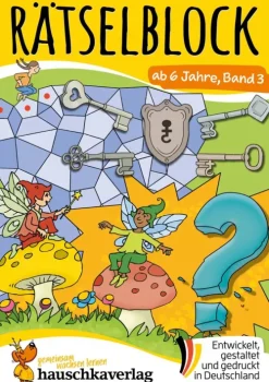 Kinder Hauschka-Verlag Erstlesebücher-Rätselblock ab 6 Jahre - Band 3