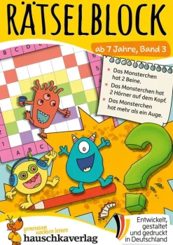 Hauschka-Verlag Erstlesebücher*Rätselblock ab 7 Jahre, Band 3