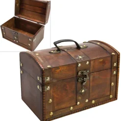 Schwäbische Albumfabrik Dekoration & Einrichtung-Schatzkiste Holz 21 mittel