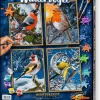 Noris Spiele GmbH Basteln & Kreatives-Schipper Malen nach Zahlen: Wintervögel (Quattro)