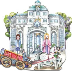 Schloss aus Papier basteln Bastelbogen Ausschneidebogen*Atelier Color Online