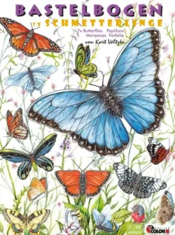 Atelier Color Bastelpapier & Origami*Schmetterlinge basteln aus Papier zum Aufhängen Bastelbogen