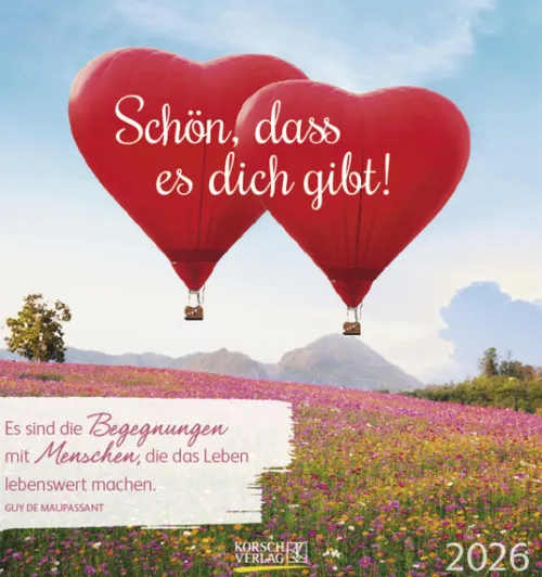 Korsch Postkartenkalender-Schön, dass es dich gibt! 2026