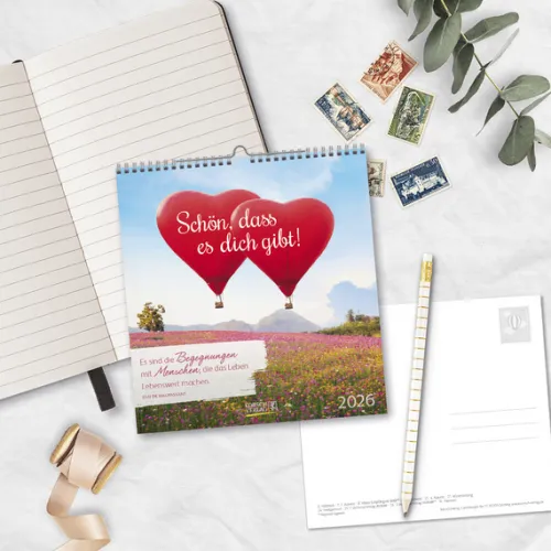 Korsch Postkartenkalender-Schön, dass es dich gibt! 2026