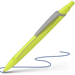 Schneider Schreibgeräte Kugelschreiber*Schneider Kugelschreiber Reco neon gelb, Mine Eco 725 M blau