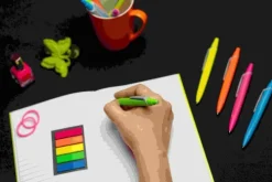 Schneider Schreibgeräte Kugelschreiber*Schneider Kugelschreiber Reco neon gelb, Mine Eco 725 M blau