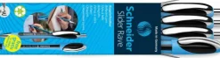 Schneider 3x Kugelschreiber Rave Box + 1x Memo schwarz, 4er Set*Schneider Schreibgeräte Online