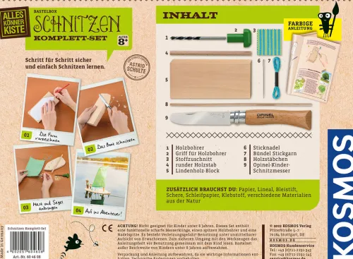 Franckh-Kosmos Forschen & Entdecken|Basteln & Kreatives*Schnitzen Komplett-Set