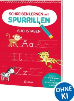 Schreiben lernen mit Spurrillen - Buchstaben*Loewe Verlag GmbH Outlet