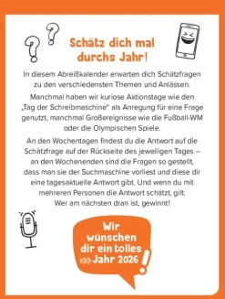Schätz mal! 2026 I Kalender 2026*SMV Schätz mal Verlag GmbH Discount