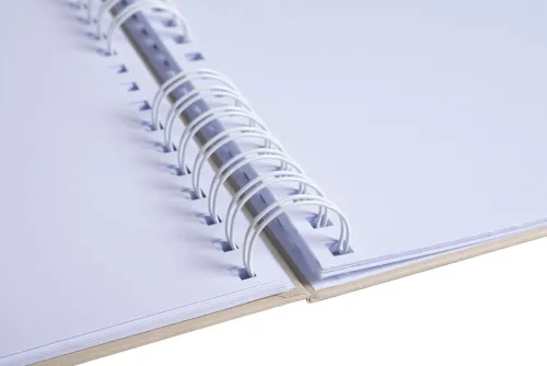 Quo Vadis Dekoration & Einrichtung-Scrapbooking-Set, Fotoalbum mit Spiralbindung, 50 Seiten weiß, 32x22 cm + Stifte, Sticker, Schablonen, Fotoecken