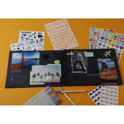 Quo Vadis Dekoration & Einrichtung*Set Scrapbooking mit Fotoalbum 32x22 cm, SCRAP ADDICT