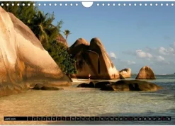 Calvendo Wandkalender*Seychellen (Wandkalender 2025 DIN A4 quer), Monatskalender