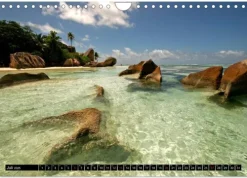 Calvendo Wandkalender*Seychellen (Wandkalender 2025 DIN A4 quer), Monatskalender