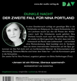 Der Audio Verlag GmbH Krimis & Thriller·Spionagethriller|Krimis & Thriller·Politthriller*SØG. Schwarzer Himmel. Ein Nina-Portland-Thriller (Teil 2)