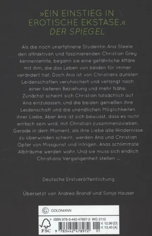 Shades of Grey 03. Befreite Lust*Goldmann TB Best