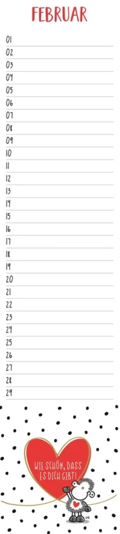 sheepworld Geburtstagskalender Langplaner*Heye Hot