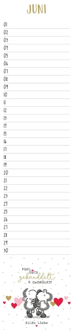 sheepworld Geburtstagskalender Langplaner*Heye Hot