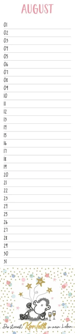 sheepworld Geburtstagskalender Langplaner*Heye Hot