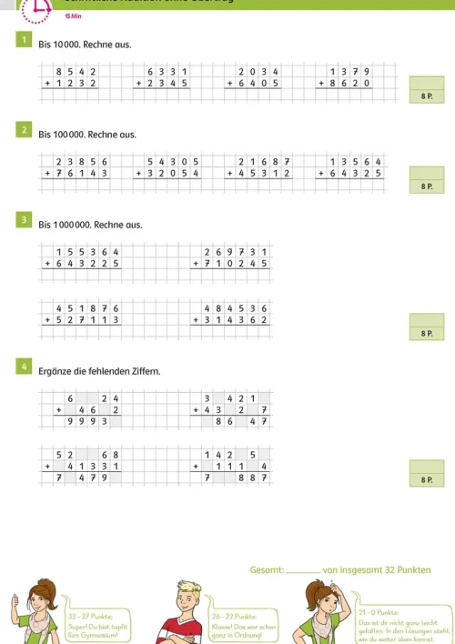Klett Lerntraining Abi Trainer·Mathematik|Grundschule·Mathematik-Sicher ins Gymnasium 15-Minuten-Kurztests Mathematik 4. Klasse