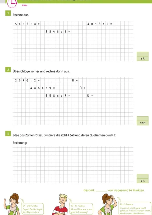 Klett Lerntraining Abi Trainer·Mathematik|Grundschule·Mathematik-Sicher ins Gymnasium 15-Minuten-Kurztests Mathematik 4. Klasse