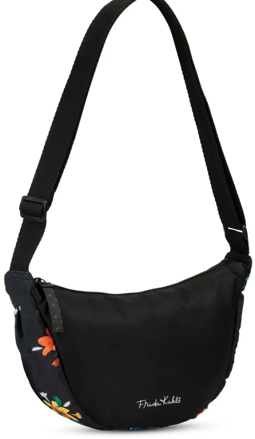 Heinrich Sieber Schmuck & Accessoires-SIEBER Umhängetasche Frida Kahlo, schwarz, 5 Liter