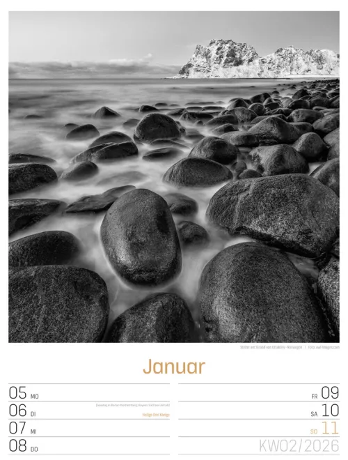 Ackermann Kunstverlag Wochenkalender*Silent Nature Wochenplaner Kalender 2026