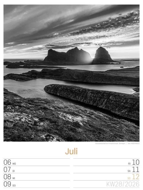 Ackermann Kunstverlag Wochenkalender*Silent Nature Wochenplaner Kalender 2026