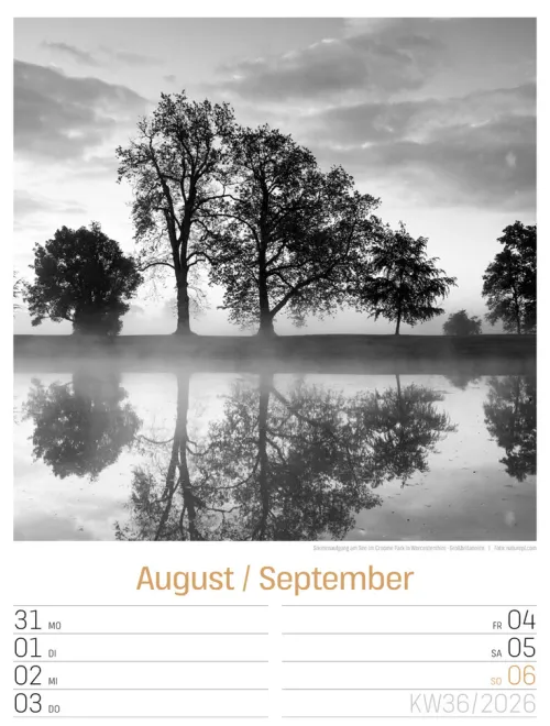 Ackermann Kunstverlag Wochenkalender*Silent Nature Wochenplaner Kalender 2026