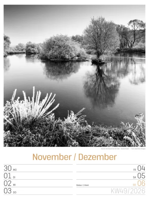 Ackermann Kunstverlag Wochenkalender*Silent Nature Wochenplaner Kalender 2026