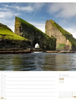 Ackermann Kunstverlag Wochenkalender-Skandinavien Wochenplaner Kalender 2026 | Der Zauber des hohen Nordens