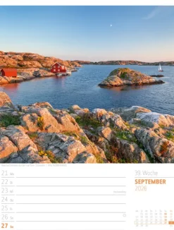 Ackermann Kunstverlag Wochenkalender-Skandinavien Wochenplaner Kalender 2026 | Der Zauber des hohen Nordens