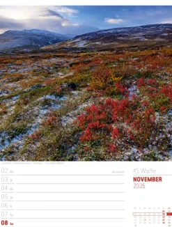 Ackermann Kunstverlag Wochenkalender-Skandinavien Wochenplaner Kalender 2026 | Der Zauber des hohen Nordens