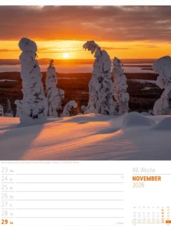 Ackermann Kunstverlag Wochenkalender-Skandinavien Wochenplaner Kalender 2026 | Der Zauber des hohen Nordens