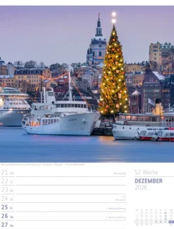 Ackermann Kunstverlag Wochenkalender-Skandinavien Wochenplaner Kalender 2026 | Der Zauber des hohen Nordens