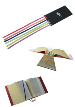 SKIN Lesezeichen MARK Gr. L (Habersack) mit 6 farbigen Lesemarkern*Barth & Bauer Hot