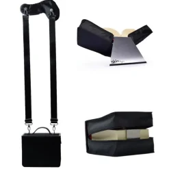 Barth & Bauer Lesen & Geschichten*SKIN Tasche BASIC Gr. XL (Habersack) onyx-schwarz / mit Tragegurt & Buchstütze