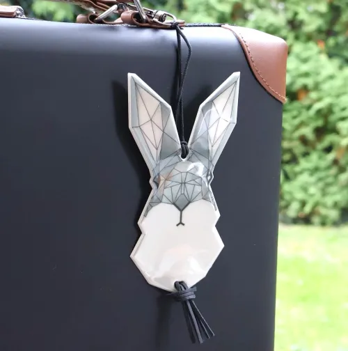 Bookchair Vertrieb Bastelpapier & Origami*Softreflector ORIGAMI (Hase) Reflektor für Taschen und Kleidung