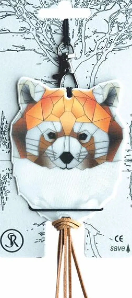 Softreflector ORIGAMI (Red Panda) Reflektor für Taschen und Kleidung*Bookchair Vertrieb Clearance
