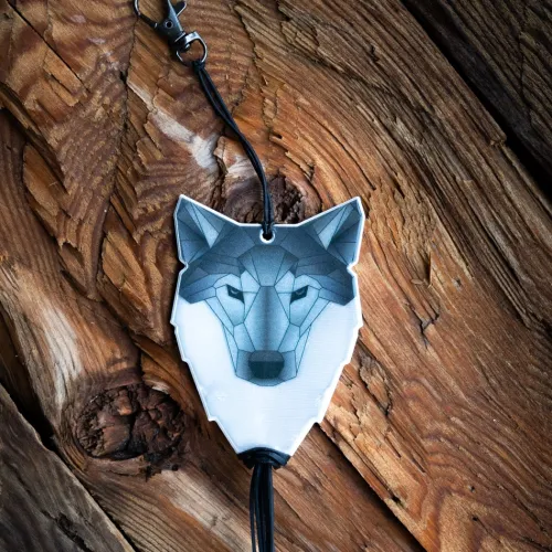 Bookchair Vertrieb Bastelpapier & Origami-Softreflector ORIGAMI (Wolf) Reflektor für Taschen und Kleidung
