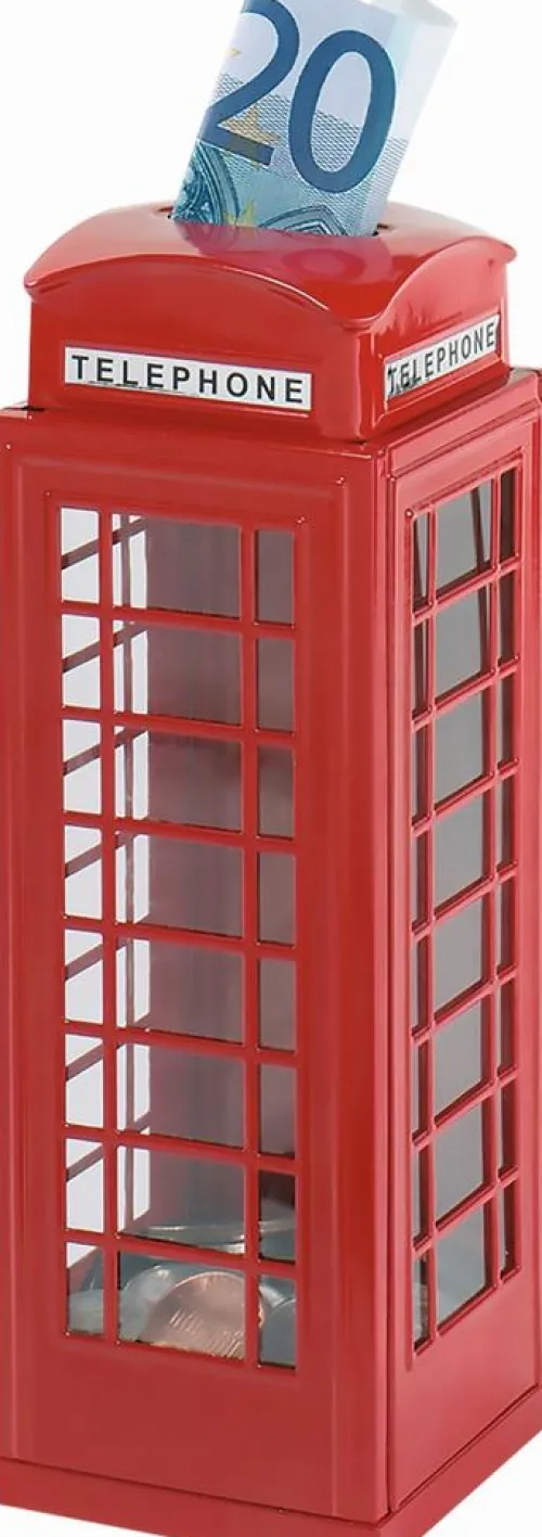 Spardose im Telefonzellendesign*Gollnest & Kiesel GmbH & Discount
