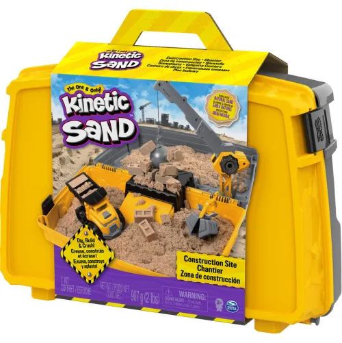Spin Master Basteln & Kreatives-- Kinetic Sand - Construction Folding Sandbox (907g)