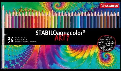 STABILO Buntstifte*Buntstift Aquarell-Buntstift aquacolor - ARTY, 36er Metalletui