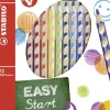 Stabilo Buntstifte-Buntstifte EASYcolors, 12er Set mit Spitzer, Rechtshänder