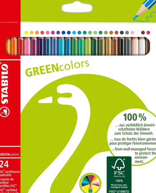 Buntstifte GREENcolors, 24er Set*Stabilo Clearance