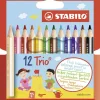 Stabilo Buntstifte-Buntstifte Trio® dick+kurz, 12er Set