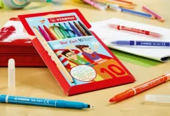 Stabilo Buntstifte-Filzstifte und Fineliner Trio 2in1 10er Set