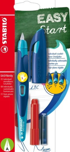 Stabilo Füller & Tinte-Füller EASYbirdy Feder A mitternachtsblau/azur für Linkshänder